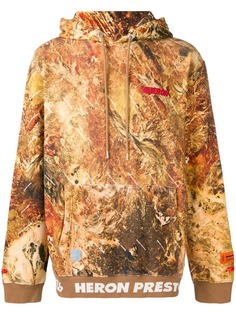 Heron Preston толстовка с капюшоном и камуфляжным принтом
