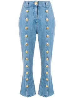 Balmain укороченные джинсы с декоративными пуговицами
