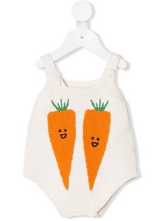 Stella Mccartney Kids трикотажное боди с морковками
