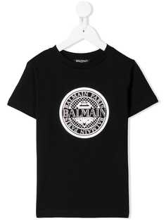 Balmain Kids футболка с логотипом