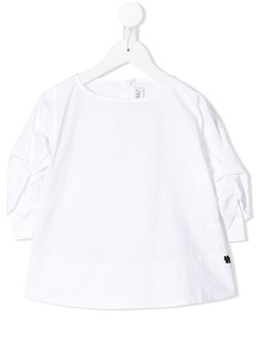 Simonetta блузка-туника с оборками на рукавах