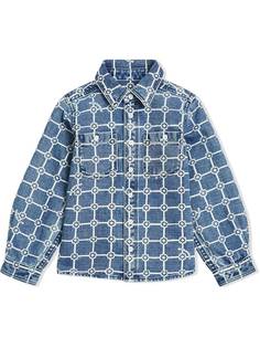 Burberry Kids юбка с цветочным принтом