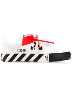Off-White кроссовки в полоску на шнуровке