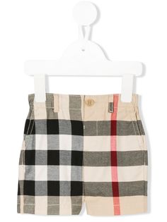 Burberry Kids шорты в клетку
