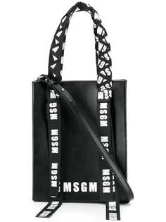 MSGM branded ribbons tote bag