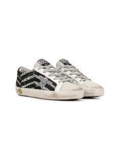 Golden Goose Deluxe Brand Kids кроссовки на шнуровке с блестками
