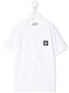 Stone Island Junior футболка с нашивкой-логотипом