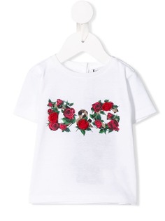 Dolce & Gabbana Kids футболка с принтом логотипа