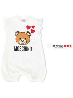 Moschino Kids комбинезон с логотипом