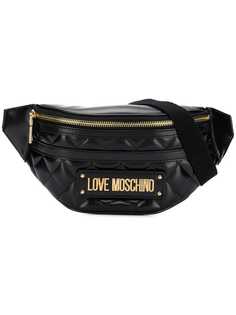 Love Moschino стеганая сумка на пояс