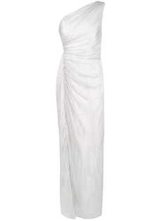Aidan Mattox long one-shoulder dress