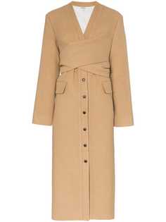 Matériel Wrap detail wool blend coat