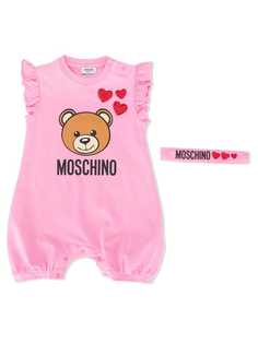 Moschino Kids комбинезон с логотипом