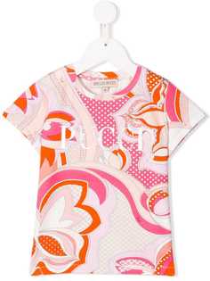 Emilio Pucci Junior футболка с цветочным принтом