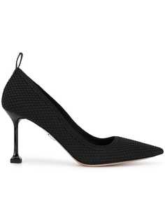 Miu Miu pointed fishnet pumps