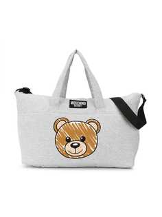 Moschino Kids сумка для переодевания с принтом медведя