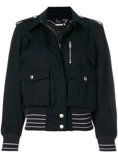 Givenchy приталенная куртка на молнии