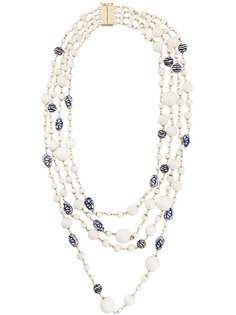 Rosantica floral layered necklace