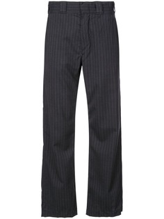 R13 high waisted pinstripe trousers