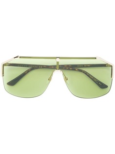Gucci Eyewear объемные солнцезащитные очки-авиаторы