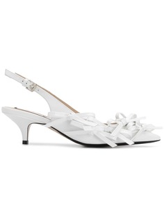 Nº21 bow embellished slingback pumps