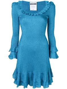 Moschino короткое платье с оборками