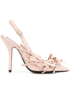 Nº21 bow embellished slingback pumps