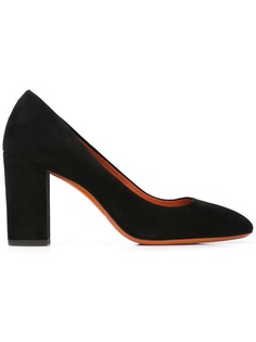 Santoni round toe pumps