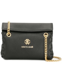 Roberto Cavalli logo plaque crossbody bag