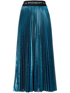 Roqa metallic pleated skirt