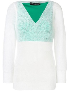 Y / Project off-shoulder layered sweater