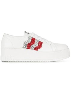 Miu Miu glitter platform sneakers