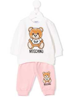 Moschino Kids трикотажный костюм с принтом