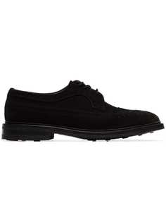 Trickers black Fulton suede pointed brogues