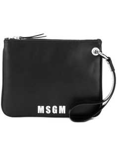 MSGM logo clutch bag