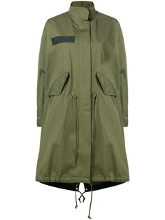 Sacai парка в стиле оверсайз