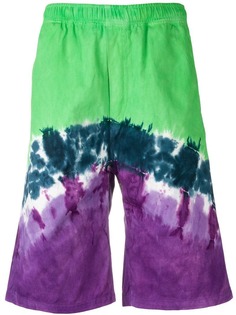 Vyner Articles Tie-dye twill shorts
