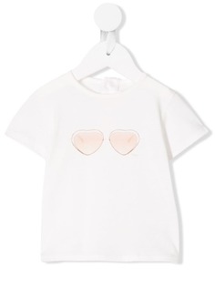 Chloé Kids футболка с принтом солнцезащитных очков