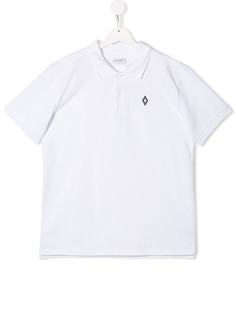 Marcelo Burlon County Of Milan Kids рубашка-поло с принтом на спине