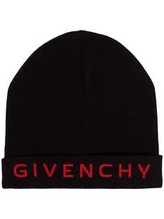 Givenchy logo beanie hat