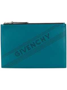 Givenchy perforated logo clutch