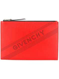 Givenchy perforated logo clutch