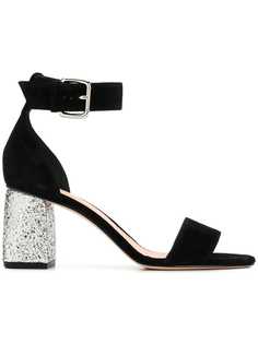 Red Valentino glitter heel sandals