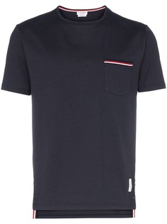 Thom Browne short sleeve chest pocket cotton T-shirt