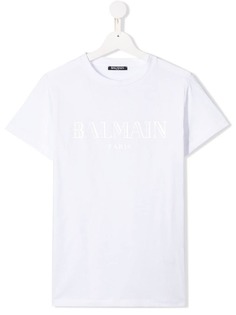 Balmain Kids футболка с логотипом