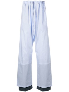 Y / Project striped loose fit trousers