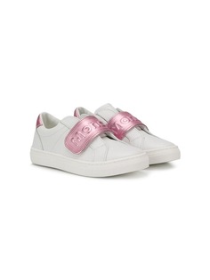 Moncler Kids touch strap sneakers