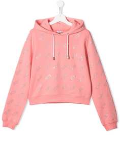 Gcds Kids толстовка с капюшоном и монограммой