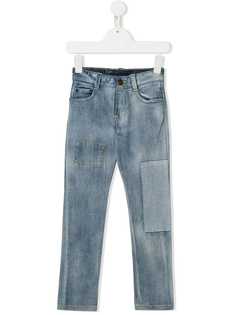 Little Marc Jacobs выбеленные джинсы в стиле пэчворк