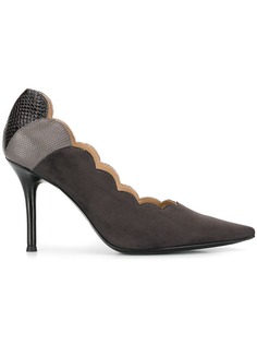 Chloé scalloped pumps